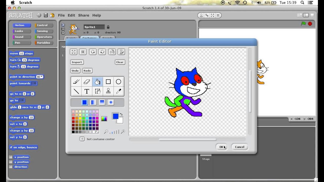 How to animate a cat in scratch - YouTube