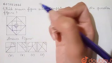 Which answer figure will complete the pattern in the question figure? | CLASS 14 | COMPLETION OF...