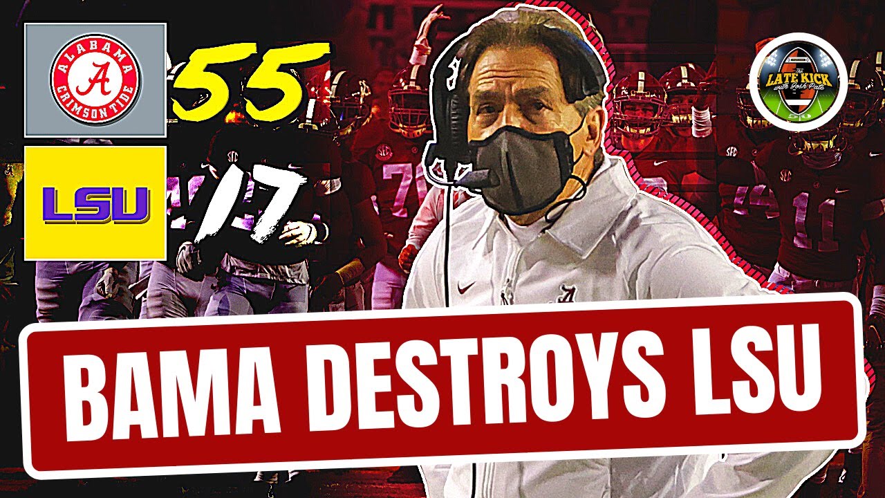 Alabama Destroys LSU - Rapid Reaction (Late Kick Cut)