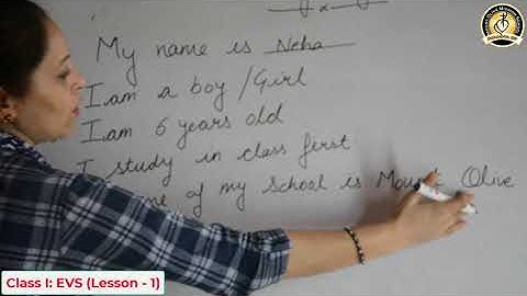 Class 1 - EVS - Lesson 1 (Myself)