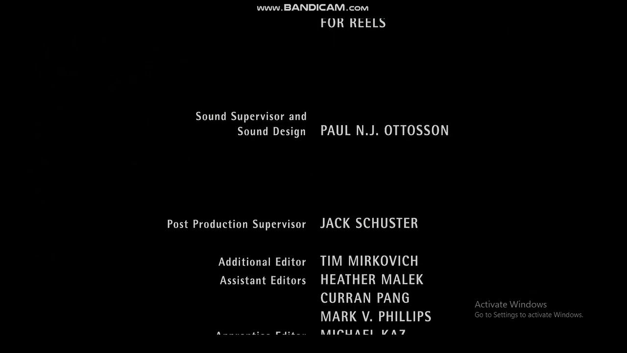 The Messengers End Credits 2007