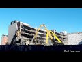 Demolition of the  Liverpool Echo arena carpark (time lapse)