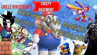 Uncle Nintendos Creepy Basement: REPUBLICAN MARIO DOES TEH WEEDZOR (21.6.23 Direct Reaction)