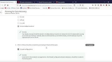 Planning for Data Recovery Coursera  Week 5