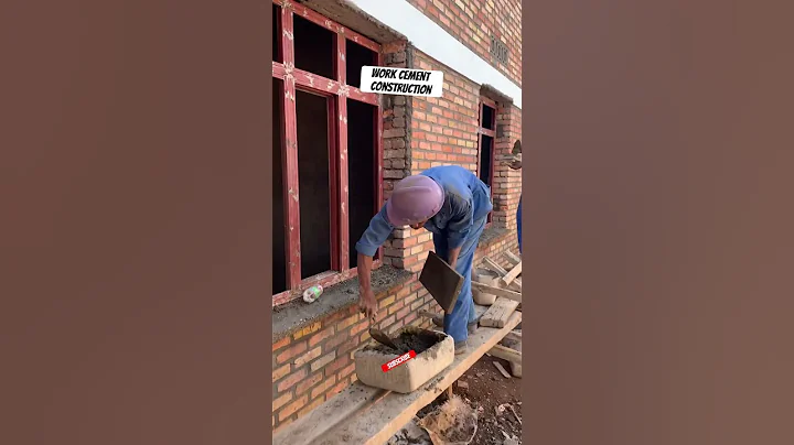 Always On the Work Of Construction _work cement #window#basdesfénêtres#finishing#edges#cement#mortar