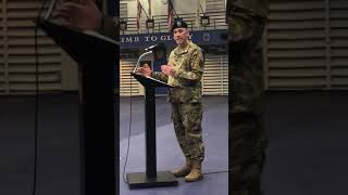 Change of command speech
