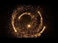 Golden particles on a swirling motion |  No Copyright background