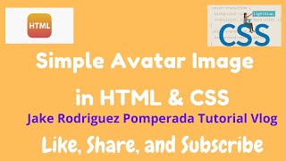Simple Avatar in HTML and CSS