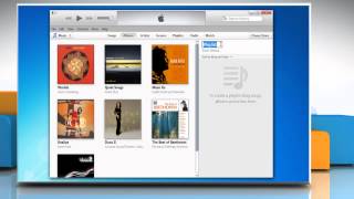 How to create playlist in iTunes® on Windows® 7 PC