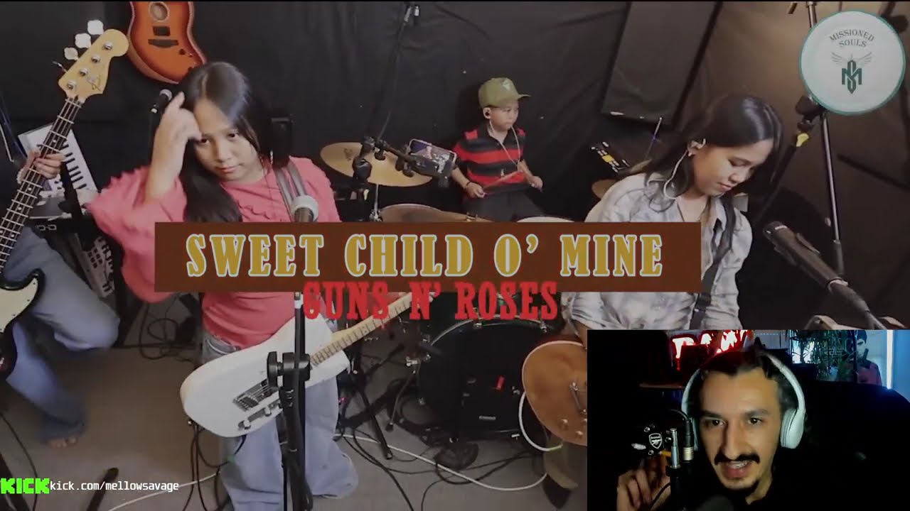 Reacting To SWEET CHILD O' MINE - Guns N' Roses | Missioned Souls | family band studio cover