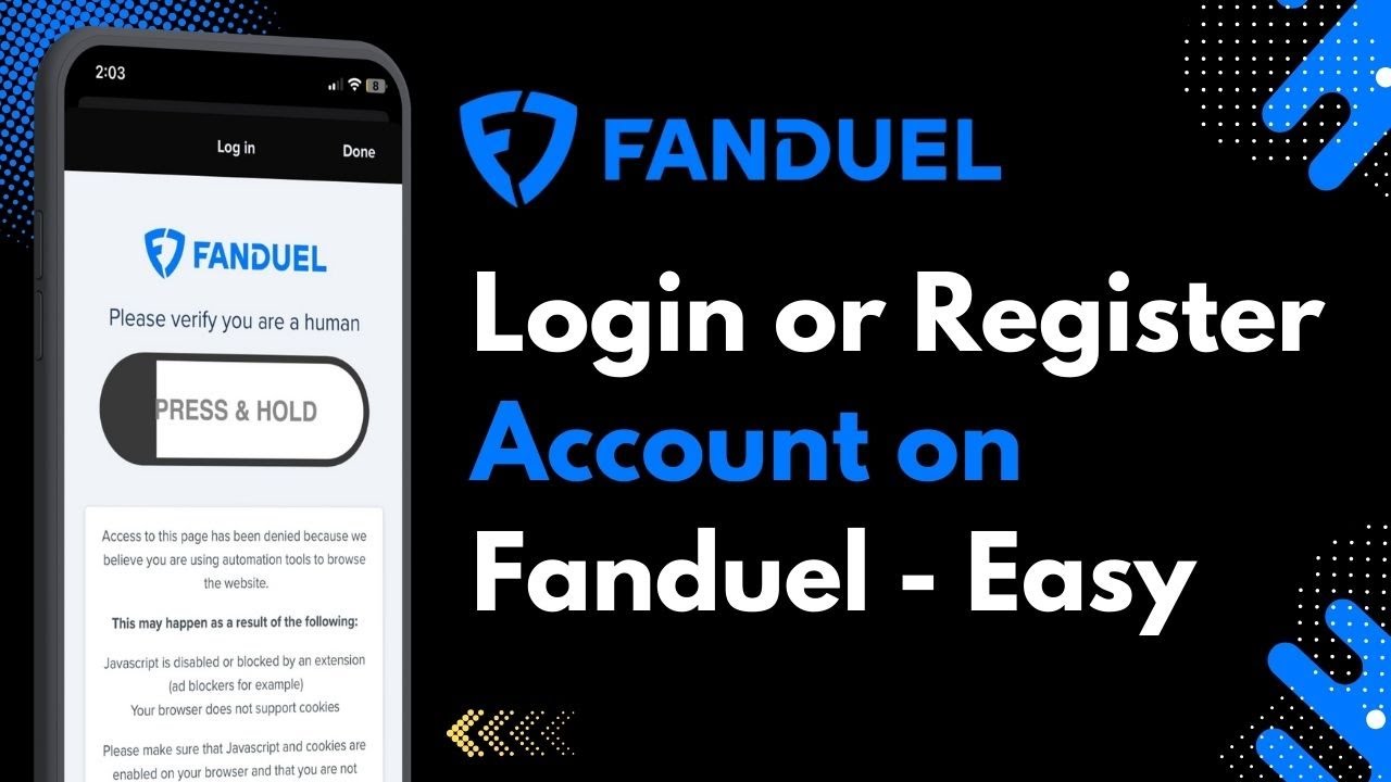 Login FanDuel | How to Register for FanDuel Sportsbook !