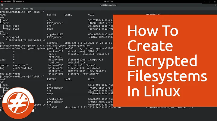 021 - How To Encrypt Linux Filesystems Using LUKS (Linux Unified Key Setup) | RHEL 8