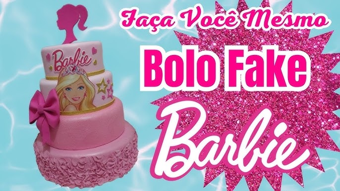 Festejante - Criações em EVA - Bolo Fake Barbie