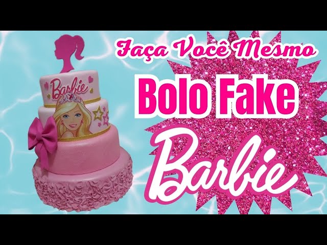 Bolo Fake Barbie Glitter