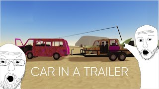 CAR IN A TRAILER