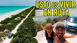 The WILDEST ROUTE in southern Mexico FLAMINGOS and PINK LAGOON From las Coloradas to Cuyo  S3E15