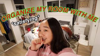 ORGANIZE MY ROOM WITH ME! *satisfying* Vlogmas Day 10 | Nicole Laeno
