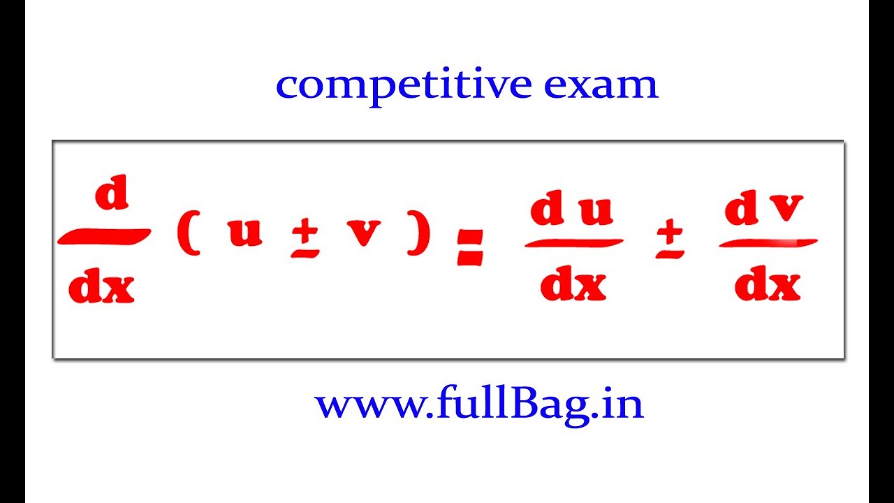 Derivatives D dx u v And D dx u v shorts Maths Differentiation derivatives-d-dx-u-v-and-d-dx-u-v-shorts-maths-differentiation