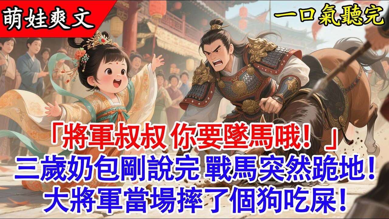 【完結小說】囂張將軍當街欺負3歲萌娃，奶包一句童言竟讓他狂遭天譴、跪地求饒！超萌“現世報”✨#爽文 #有聲書 #萌娃 #團寵 #小說 #原創