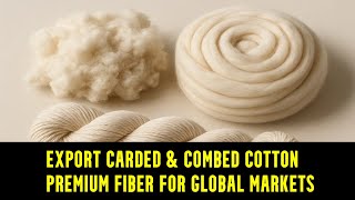 Export Carded & Combed Cotton — Premium Fiber for Global Markets
