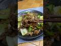 10分で作れる牛肉と青梗菜のオイスターソース炒め