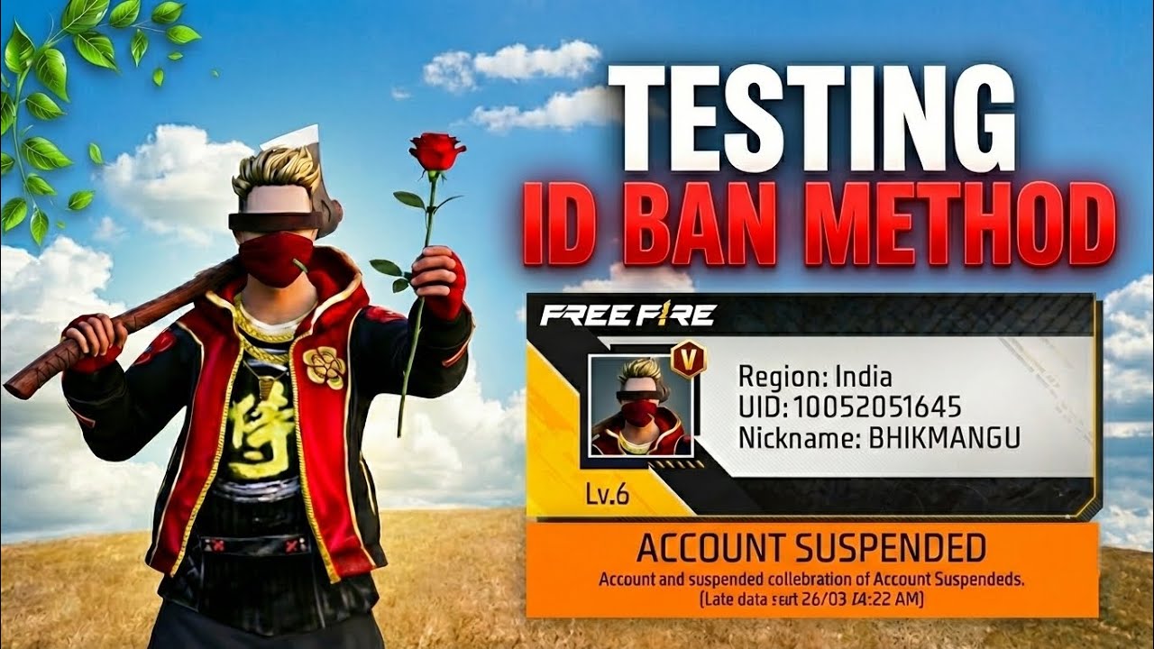 TESTING FREE FIRE ID BAN METHOD 💀 | BAN FF ID USING UID 👺 