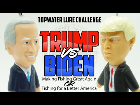 Topwater Bass Fishing with Pres. Trump vs Pres. Biden - Who's