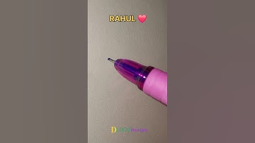 Rahul name signature design #calligraphy #logodesign