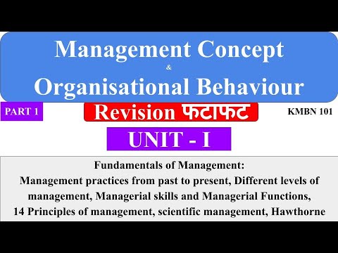 1| management concepts and organisational behaviour | aktu mba notes, aktu mba classes | dwivedi