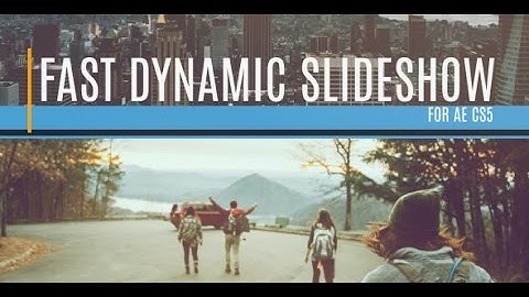Fast Dynamic Slideshow - After Effects Template