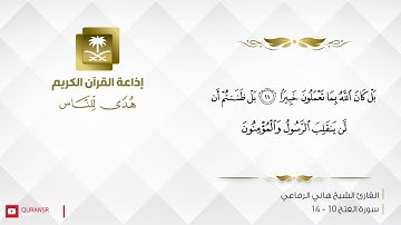 القارئ هاني الرفاعي - إن الذين يبايعونك إنما يبايعون الله