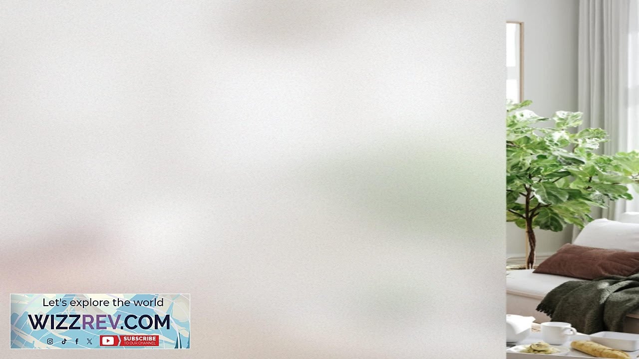 HIDBEA Frosted Window Privacy Film Heat Control UV Blocking Static Cling Non-Adhesive Review