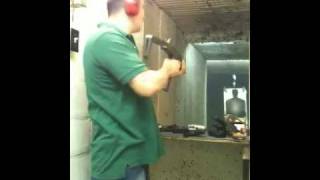 shooting an Israeli Uzi 9mm machine gun for the first time