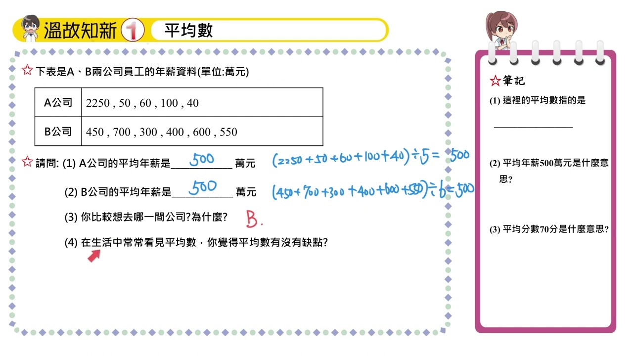 【溫故知新1】平均數