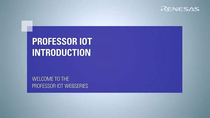 Renesas Synergy™ presents Professor IoT