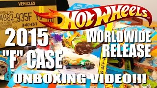 2015 Hot Wheels "F" CASE worldwide release UNBOXING VIDEO feat. Jet Threat 4.0 treasure hunt