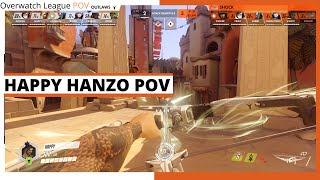 HAPPY HANZO POV | Houston Outlaws vs San Francisco Shock | OWL Season 2021 Week 1