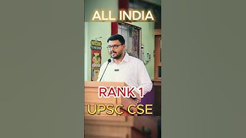UPSC Topper Aditya Srivastava Rank 1 #trending #upsc  #school #topper #rank1 #ytshorts #shorts