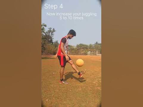 how to juggle a football | football juggling tutorial hindi - YouTube