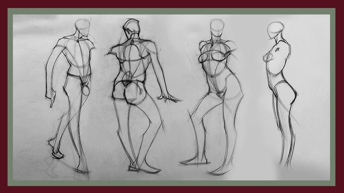 Using Gesture to Start a Figure Drawing - Figure Drawing