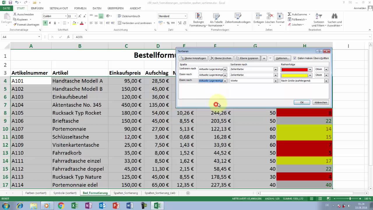 Excel Tipps und Tricks 50 Nach Formatierungen