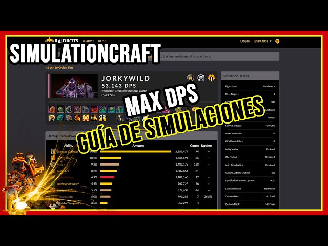 WoW: DpS in Shadowlands - das sagt Simulationcraft