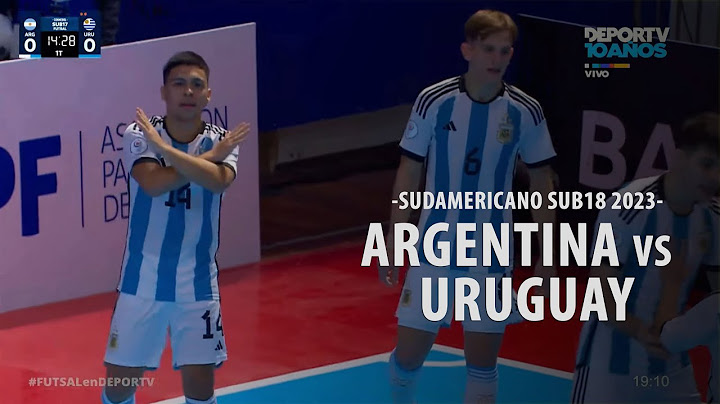 FUTSAL | Argentina - Uruguay (Fase de Grupos - Sudamericano Sub 18 2023)
