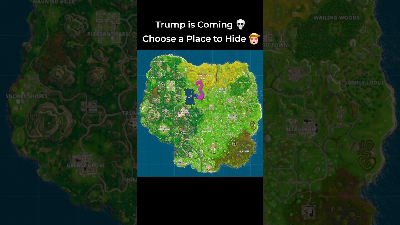 Trump is Coming, Choose a Place to Hide 💀🫣 #fortnite #viral #shorts