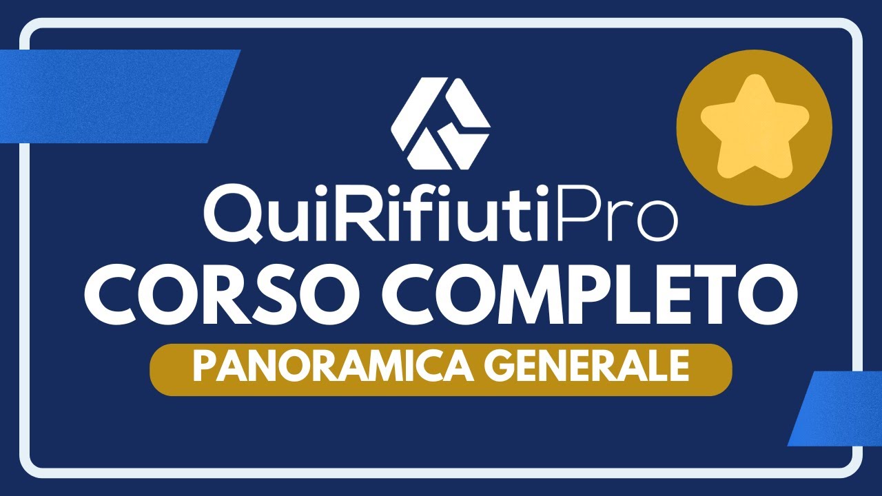 Corso Completo e Panoramica - Qui Rifiuti PRO