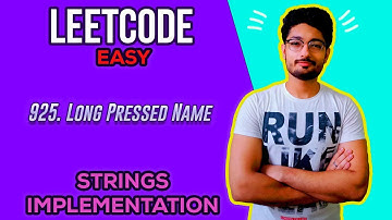 925. Long Pressed Name | LEETCODE EASY