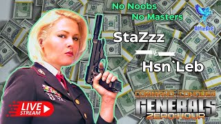 Live Command and Conquer, Zero Hour 13gmt StaZzz vs Hsn`Leb ¼ Final  No Noobs No Masters Tourney