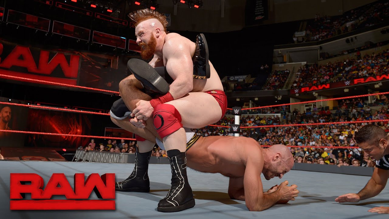 Image result for Cesaro vs Sheamus raw 19 sept 2016