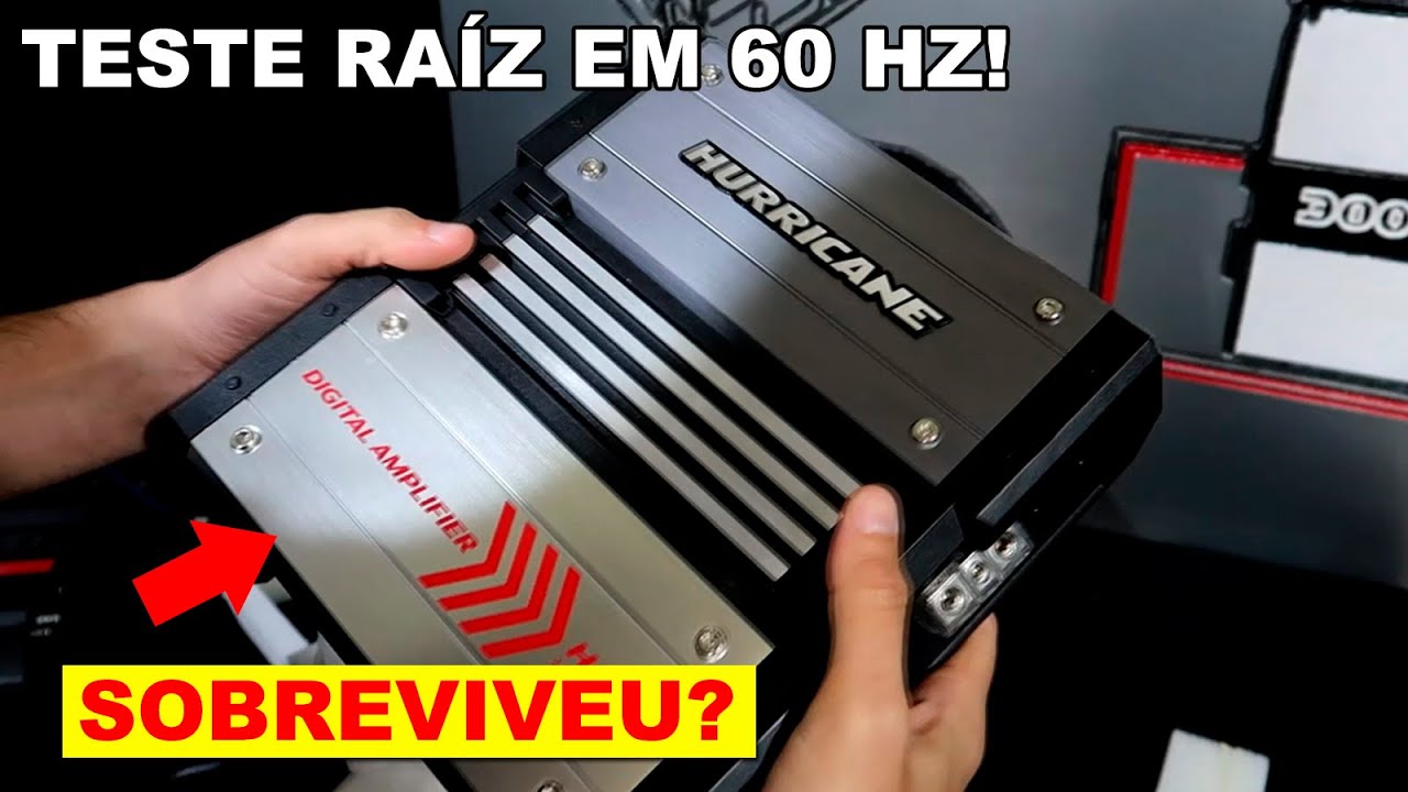 HURRICANE 1.8K 1800 RMS no TESTE RAIZ em 60 HZ!
