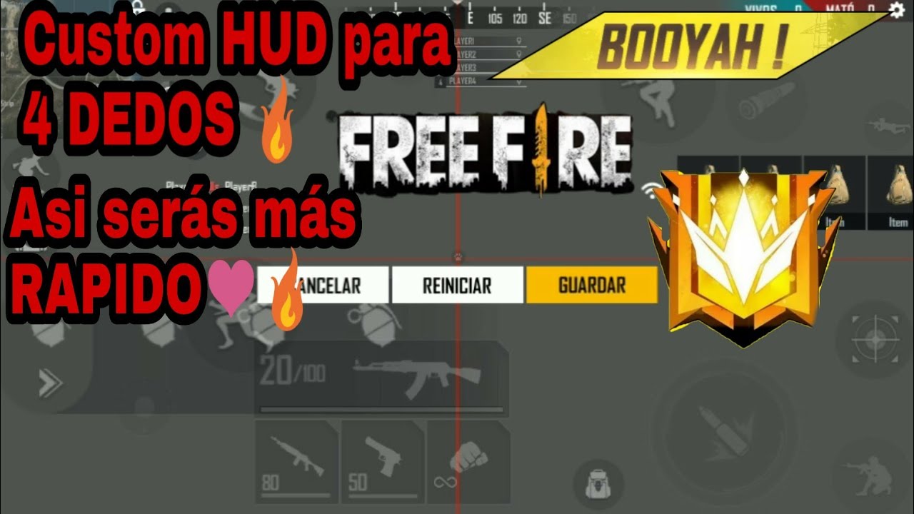 Free Fire: cómo diseñar el HUD para jugar a cuatro dedos en febrero de 2022, México, España, Garena, MX, Colombia, DEPOR-PLAY